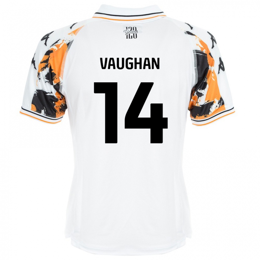 Niño Camiseta Harry Vaughan #14 Blanco 2ª Equipación 2024/25 La Camisa México