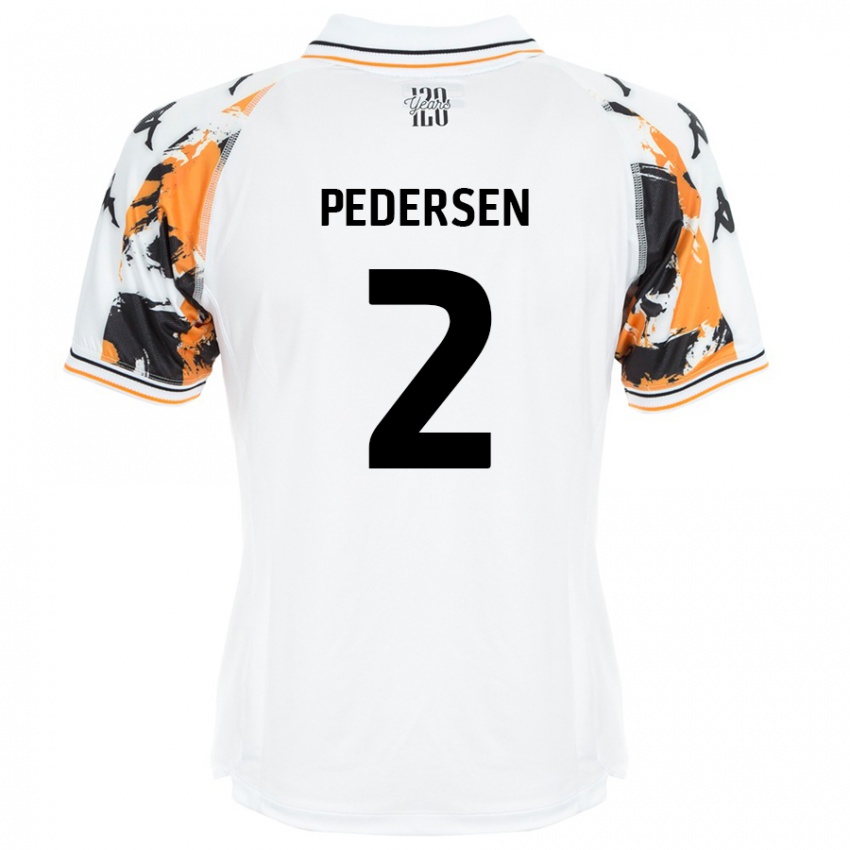 Niño Camiseta Eden Pedersen #2 Blanco 2ª Equipación 2024/25 La Camisa México