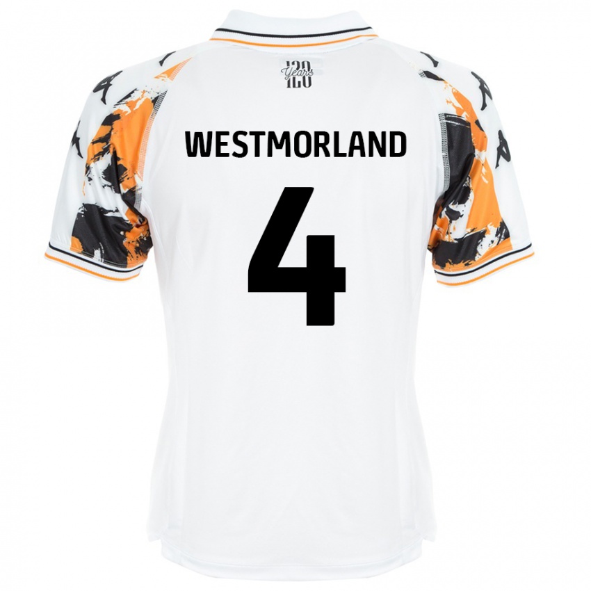 Niño Camiseta Emma Westmorland #4 Blanco 2ª Equipación 2024/25 La Camisa México