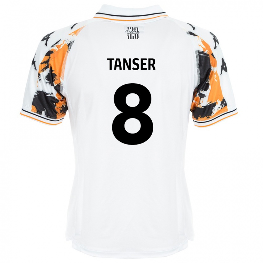 Niño Camiseta Ellie Tanser #8 Blanco 2ª Equipación 2024/25 La Camisa México