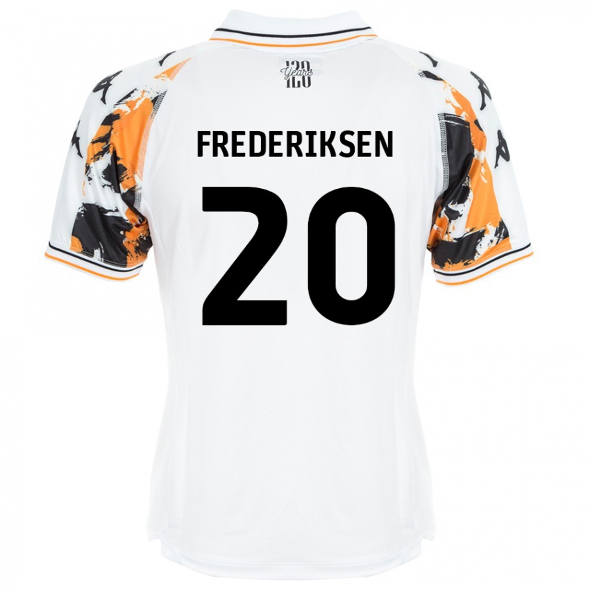 Niño Camiseta Abbey Frederiksen #20 Blanco 2ª Equipación 2024/25 La Camisa México