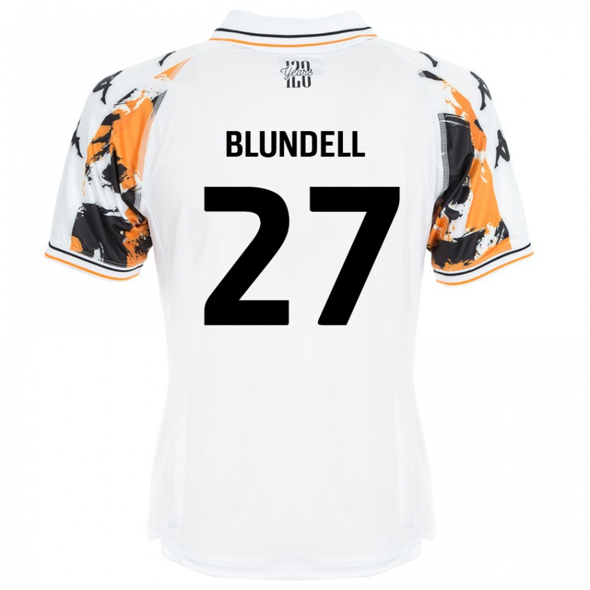 Niño Camiseta Maddie Blundell #27 Blanco 2ª Equipación 2024/25 La Camisa México