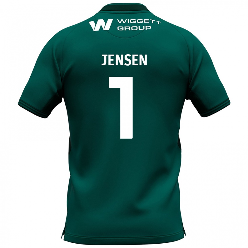 Niño Camiseta Lukas Jensen #1 Verde 2ª Equipación 2024/25 La Camisa México