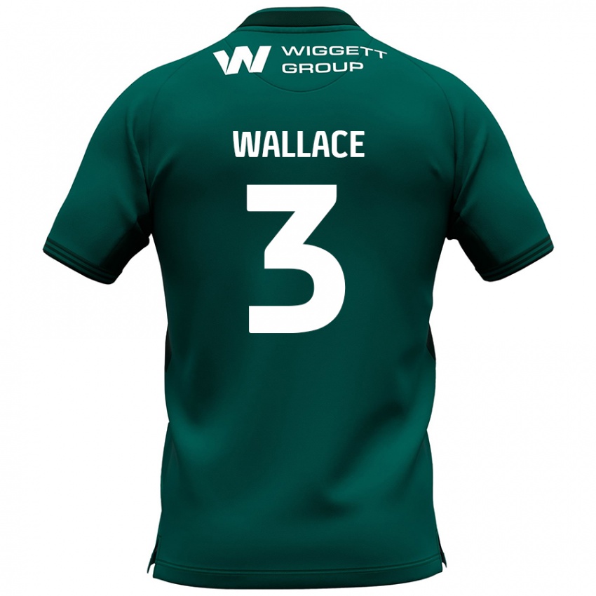 Niño Camiseta Murray Wallace #3 Verde 2ª Equipación 2024/25 La Camisa México