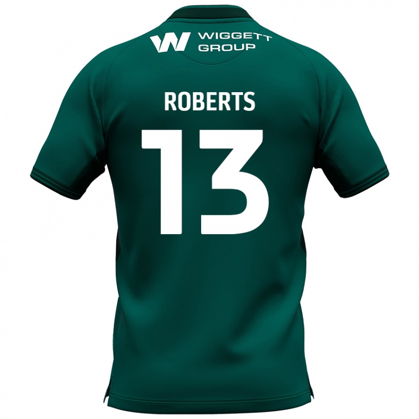 Niño Camiseta Liam Roberts #13 Verde 2ª Equipación 2024/25 La Camisa México