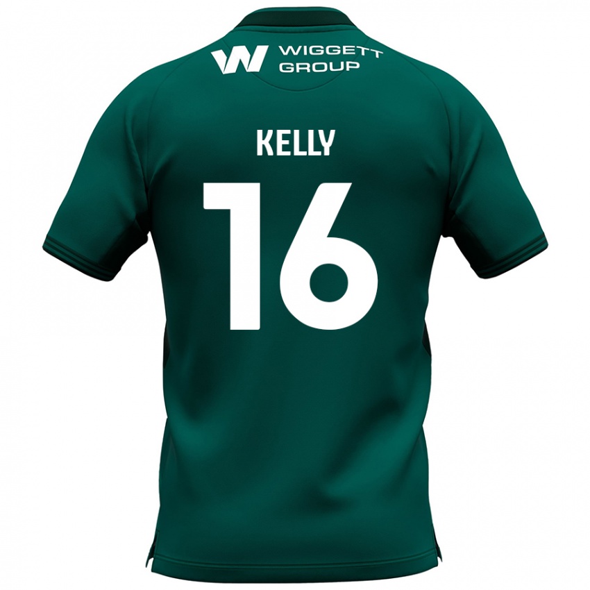 Niño Camiseta Daniel Kelly #16 Verde 2ª Equipación 2024/25 La Camisa México