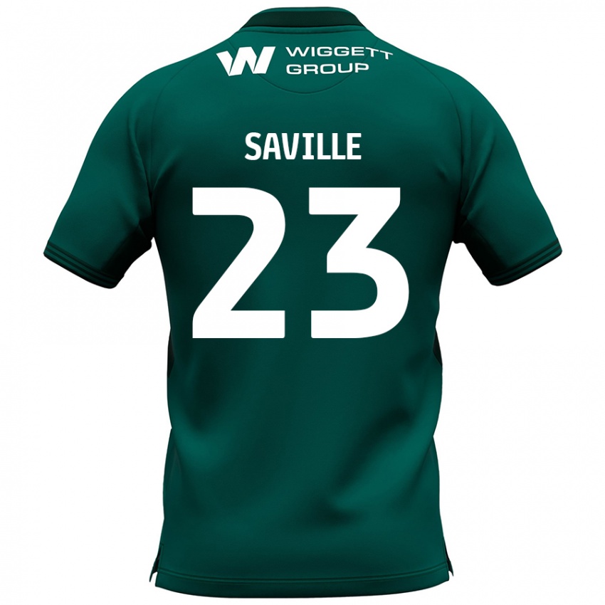 Niño Camiseta George Saville #23 Verde 2ª Equipación 2024/25 La Camisa México