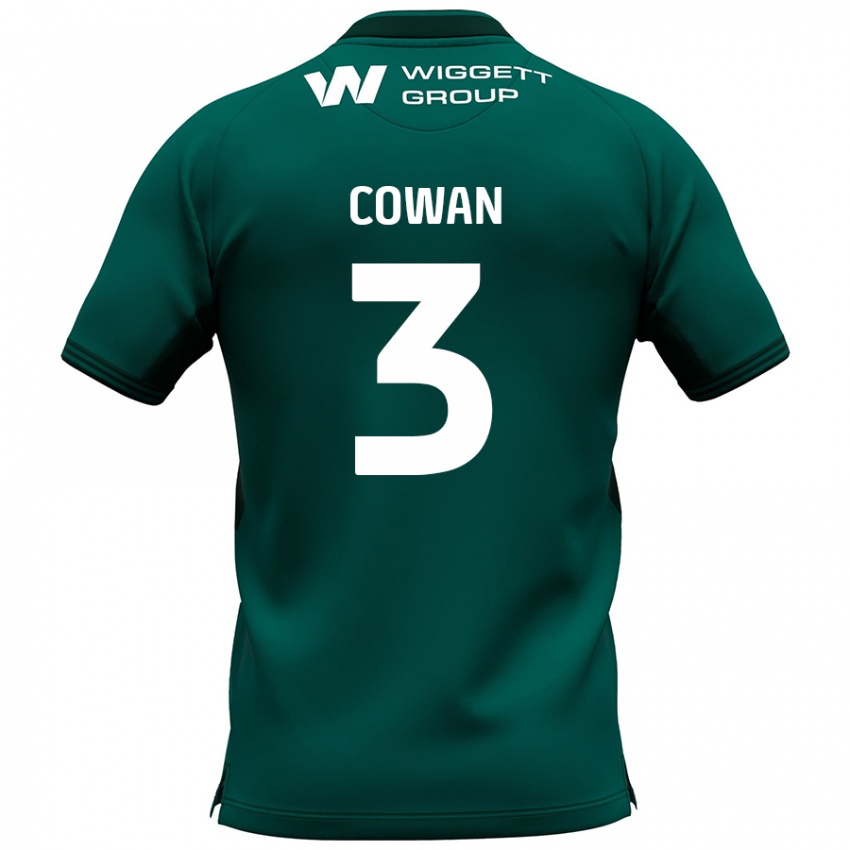 Niño Camiseta Leanne Cowan #3 Verde 2ª Equipación 2024/25 La Camisa México