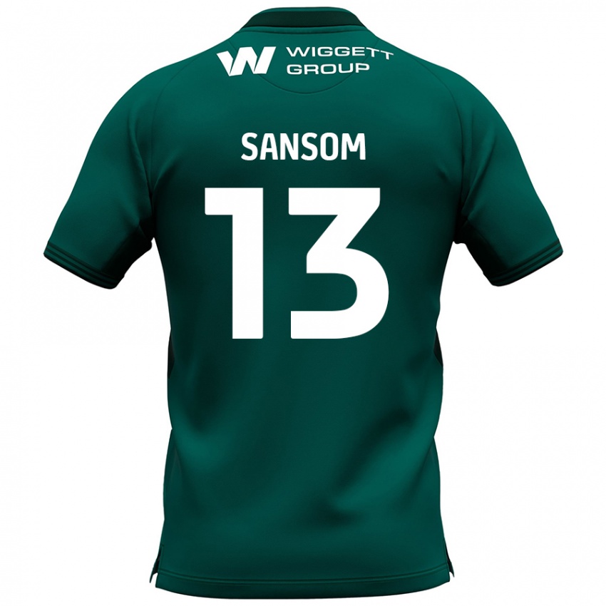 Niño Camiseta Chloe Sansom #13 Verde 2ª Equipación 2024/25 La Camisa México