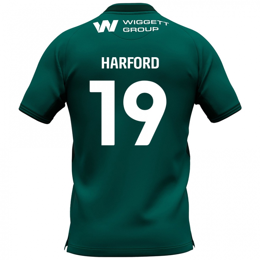 Niño Camiseta Beth Harford #19 Verde 2ª Equipación 2024/25 La Camisa México