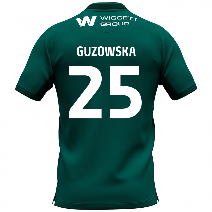 Niño Camiseta Sara Guzowska #25 Verde 2ª Equipación 2024/25 La Camisa México