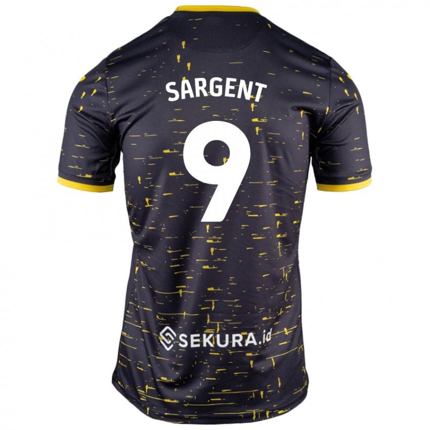 Niño Camiseta Josh Sargent #9 Negro Amarillo 2ª Equipación 2024/25 La Camisa México