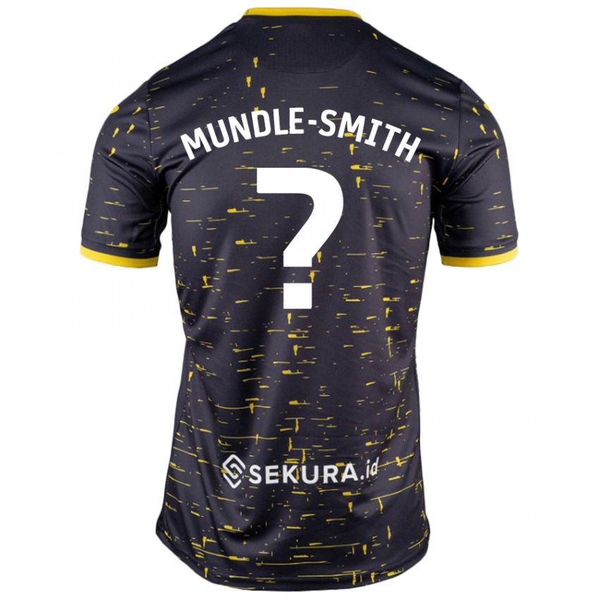 Niño Camiseta Errol Mundle-Smith #0 Negro Amarillo 2ª Equipación 2024/25 La Camisa México