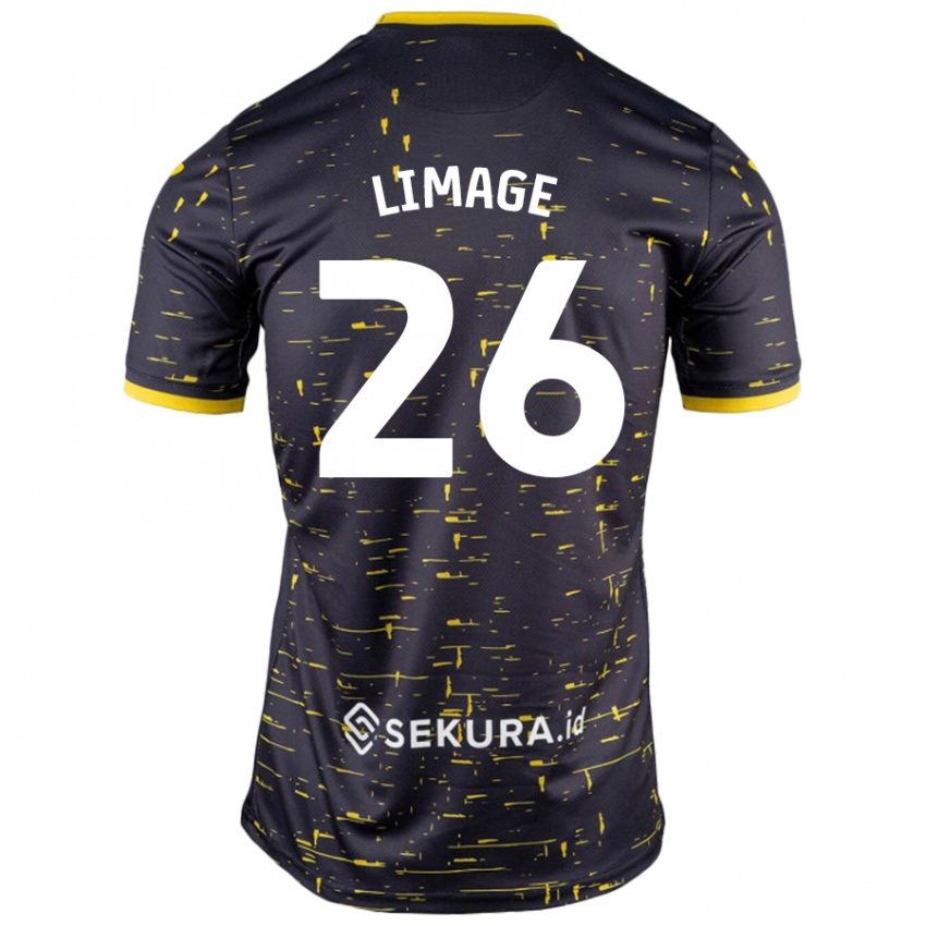 Niño Camiseta Felicity Limage #26 Negro Amarillo 2ª Equipación 2024/25 La Camisa México