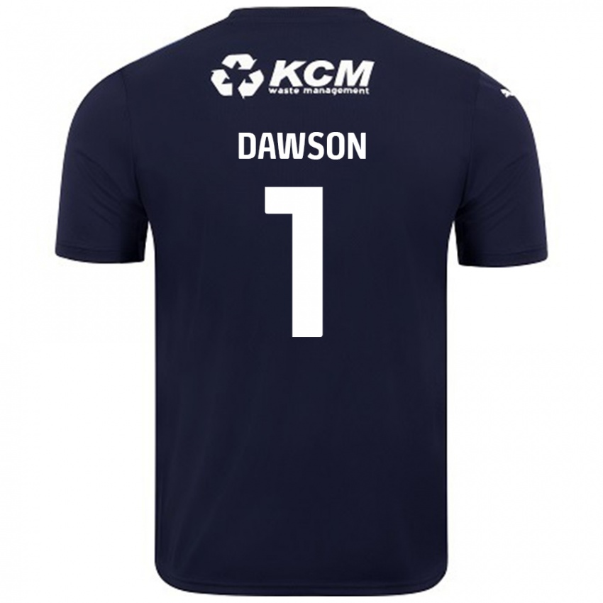 Niño Camiseta Cameron Dawson #1 Azul Marino 2ª Equipación 2024/25 La Camisa México