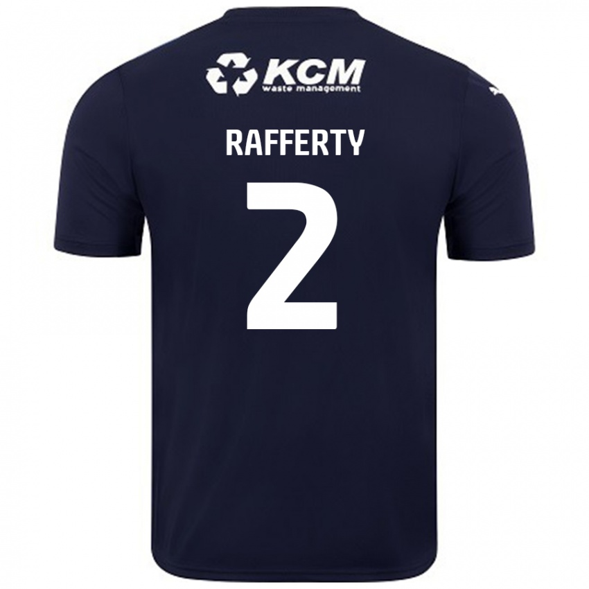 Niño Camiseta Joe Rafferty #2 Azul Marino 2ª Equipación 2024/25 La Camisa México