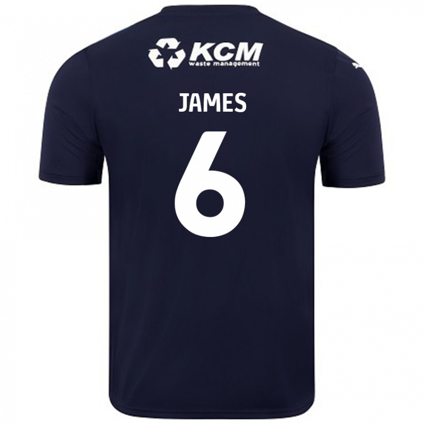 Niño Camiseta Reece James #6 Azul Marino 2ª Equipación 2024/25 La Camisa México