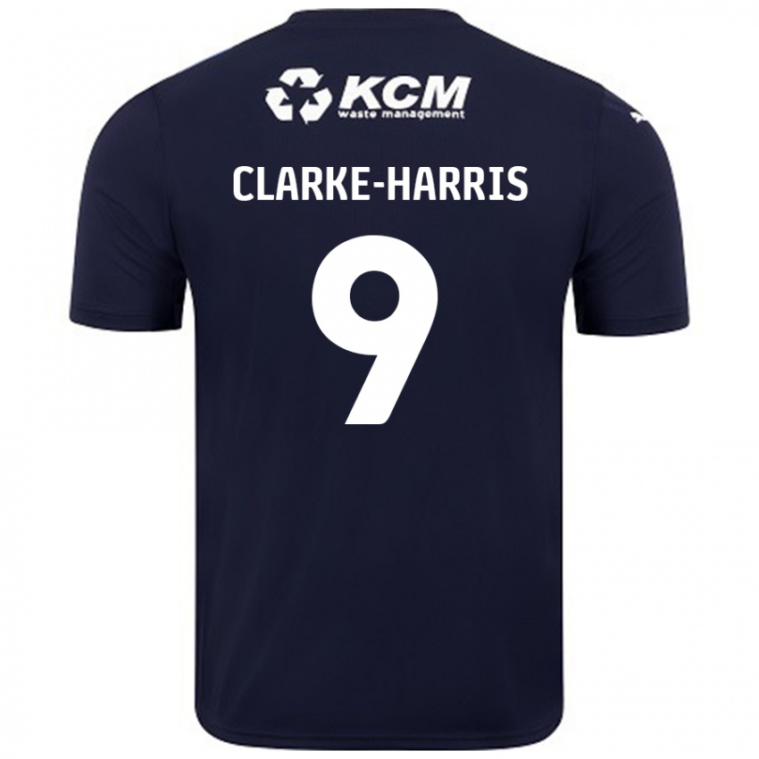 Niño Camiseta Jonson Clarke-Harris #9 Azul Marino 2ª Equipación 2024/25 La Camisa México