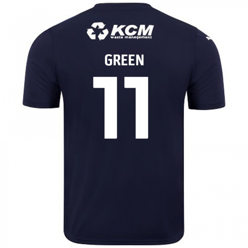 Niño Camiseta Andre Green #11 Azul Marino 2ª Equipación 2024/25 La Camisa México