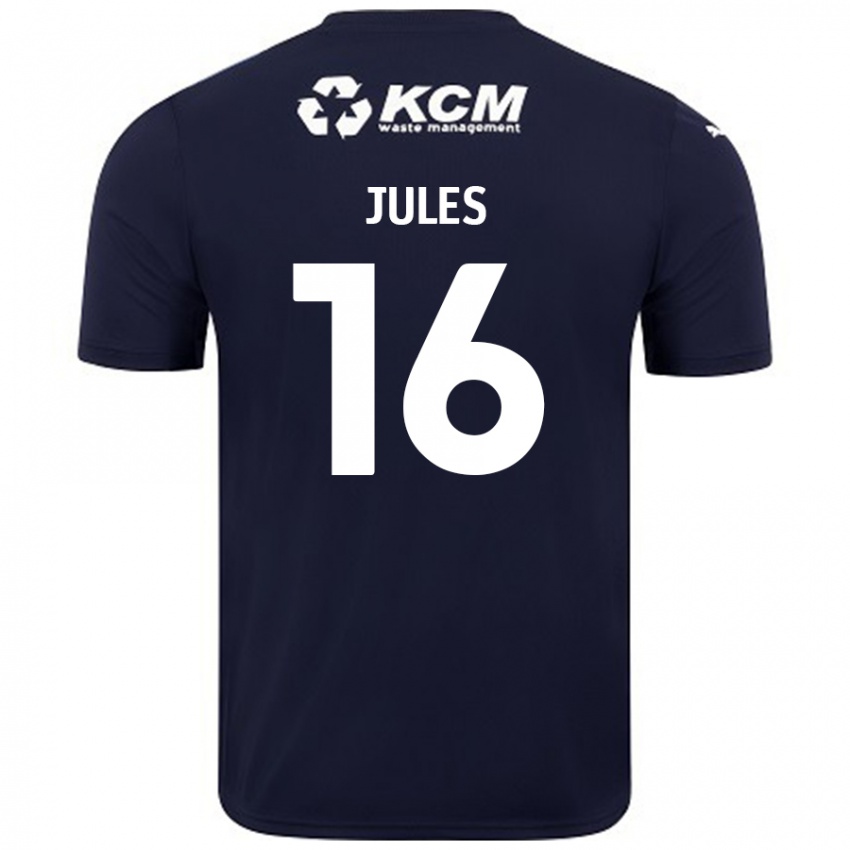 Niño Camiseta Zak Jules #16 Azul Marino 2ª Equipación 2024/25 La Camisa México