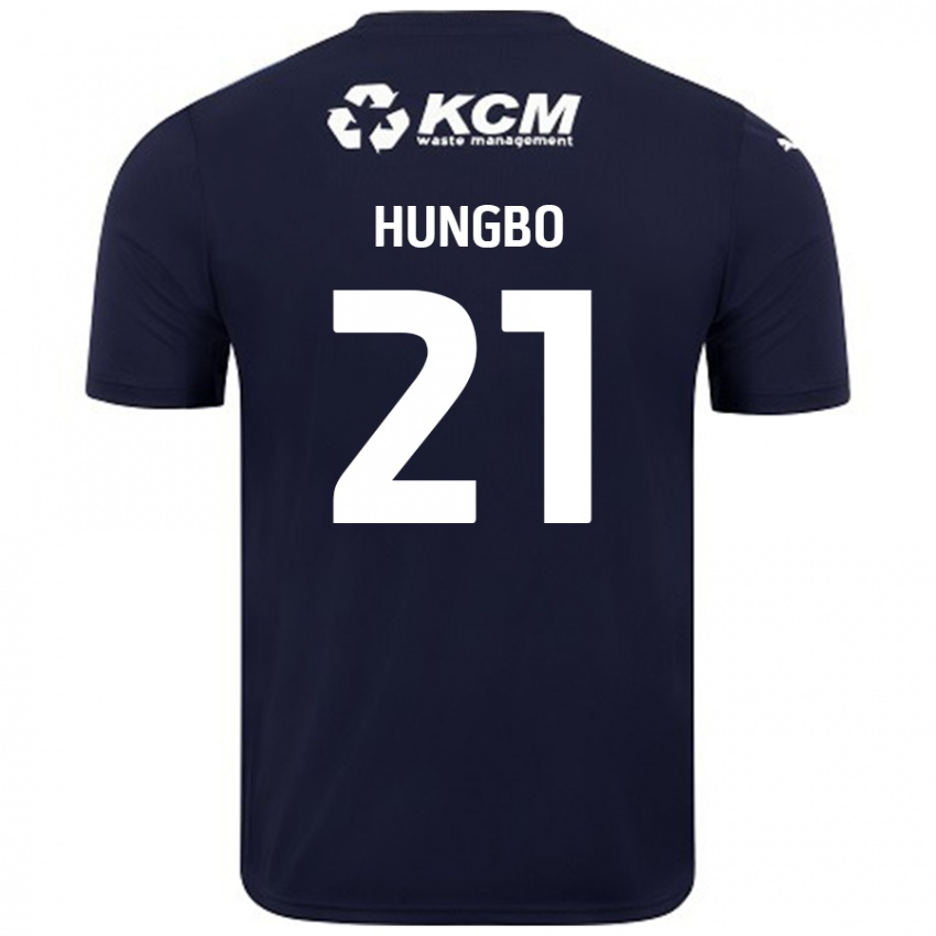 Niño Camiseta Joseph Hungbo #21 Azul Marino 2ª Equipación 2024/25 La Camisa México