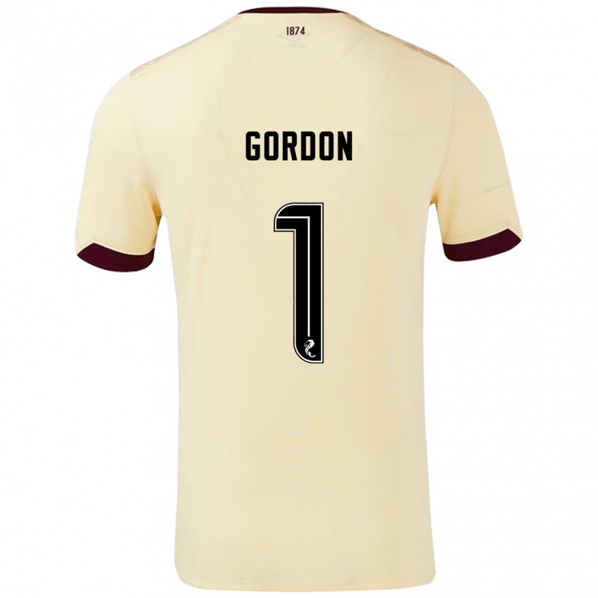 Niño Camiseta Craig Gordon #1 Crema Burdeos 2ª Equipación 2024/25 La Camisa México