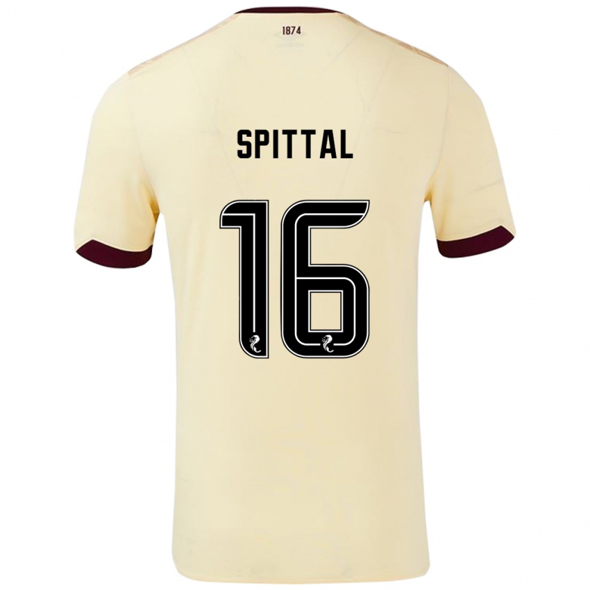 Niño Camiseta Blair Spittal #16 Crema Burdeos 2ª Equipación 2024/25 La Camisa México