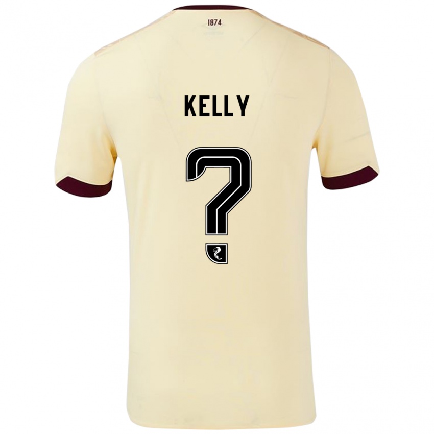 Niño Camiseta Ryan Kelly #0 Crema Burdeos 2ª Equipación 2024/25 La Camisa México