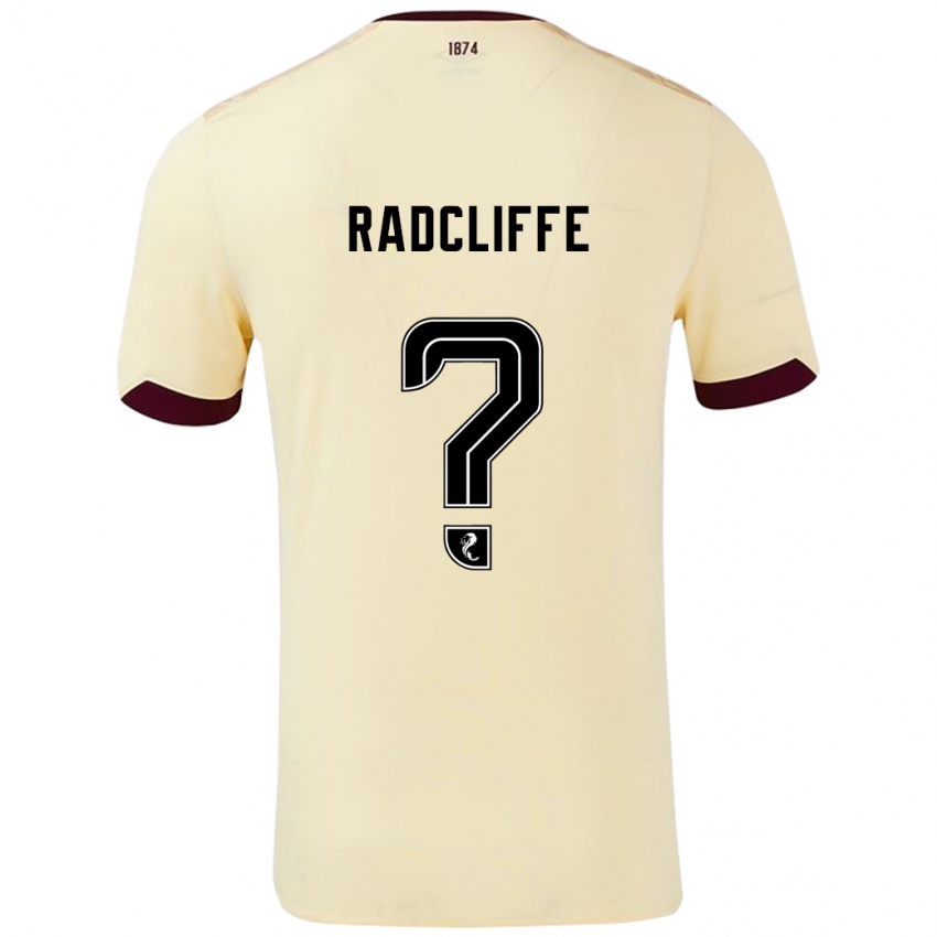 Niño Camiseta Josh Radcliffe #0 Crema Burdeos 2ª Equipación 2024/25 La Camisa México