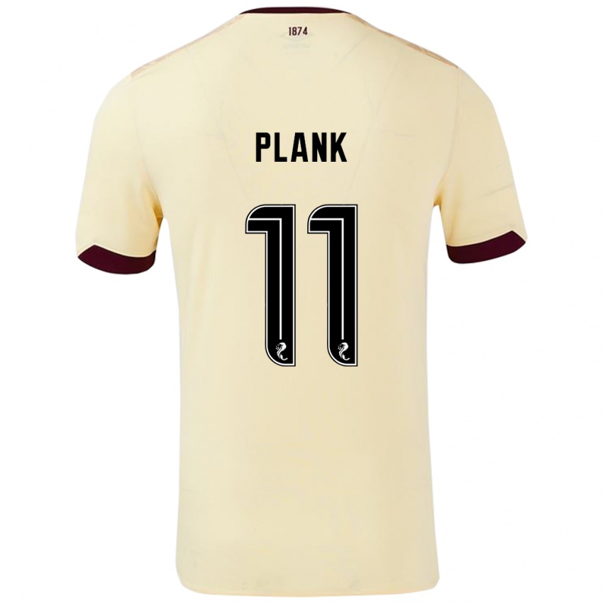 Niño Camiseta Dom Plank #11 Crema Burdeos 2ª Equipación 2024/25 La Camisa México