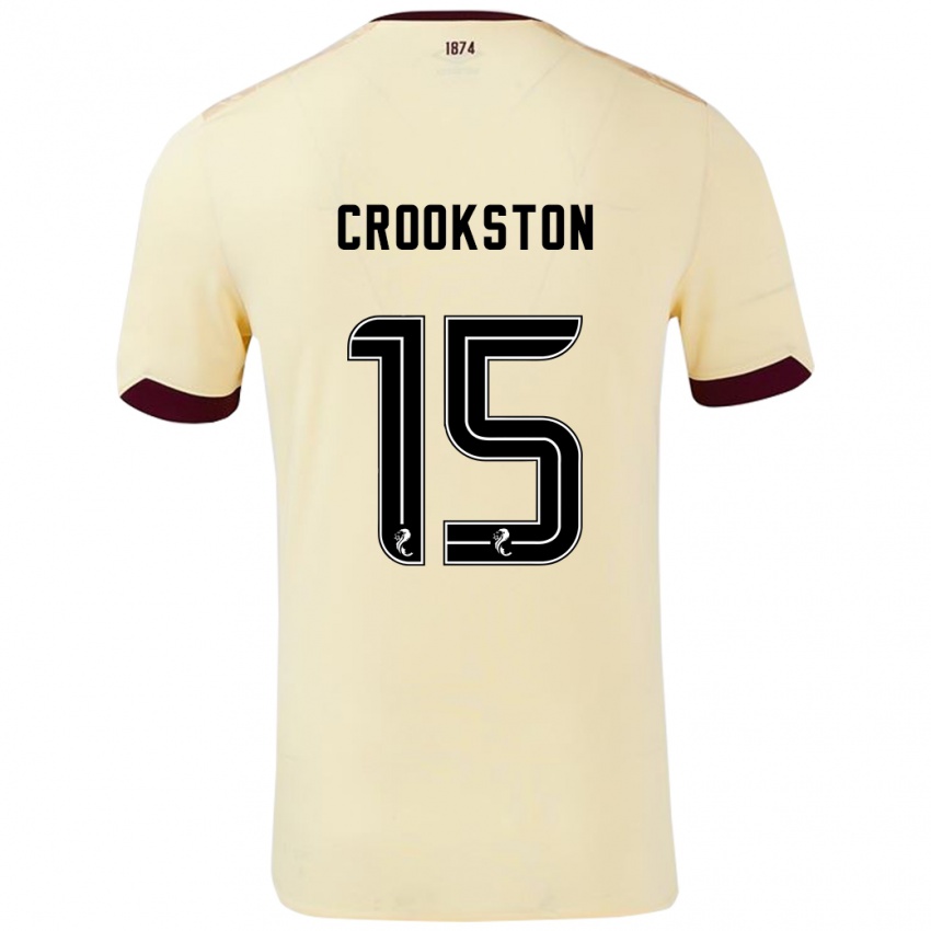 Niño Camiseta Gregor Crookston #15 Crema Burdeos 2ª Equipación 2024/25 La Camisa México