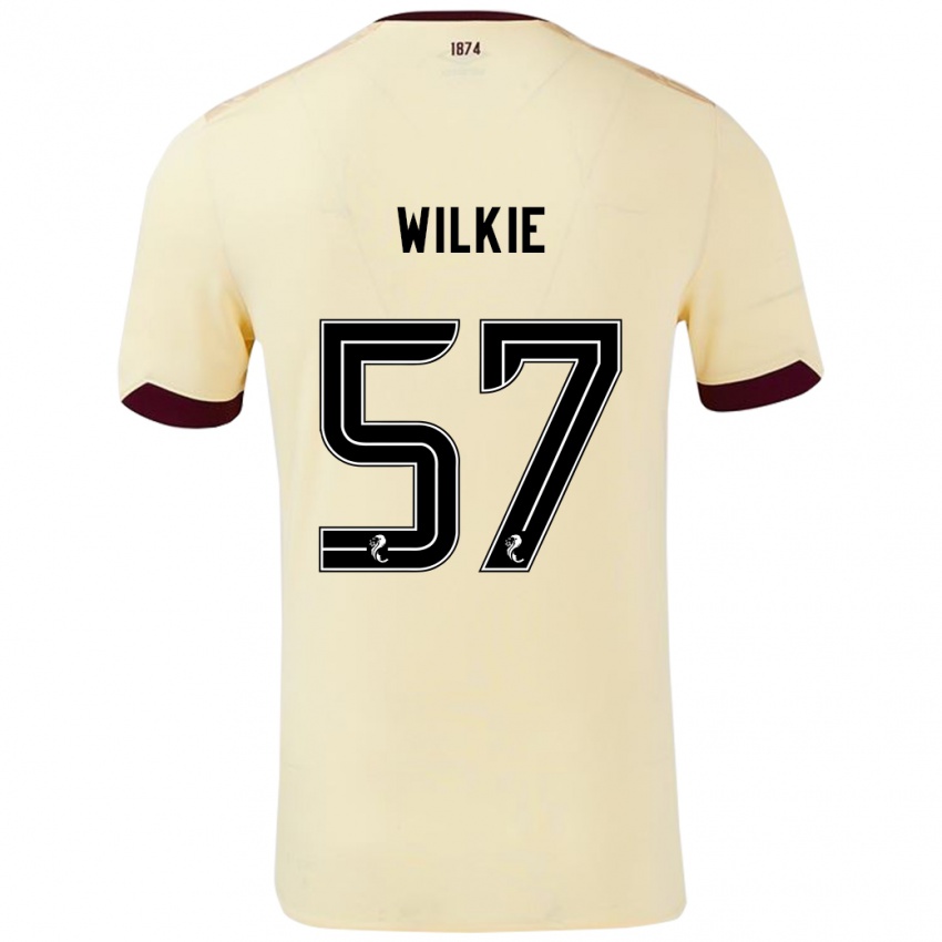 Niño Camiseta Coupar Wilkie #57 Crema Burdeos 2ª Equipación 2024/25 La Camisa México