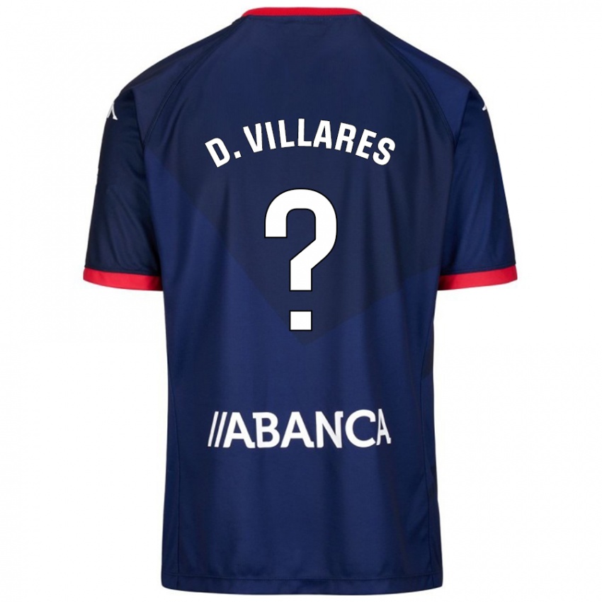 Niño Camiseta Diego Villares #8 Azul Marino 2ª Equipación 2024/25 La Camisa México