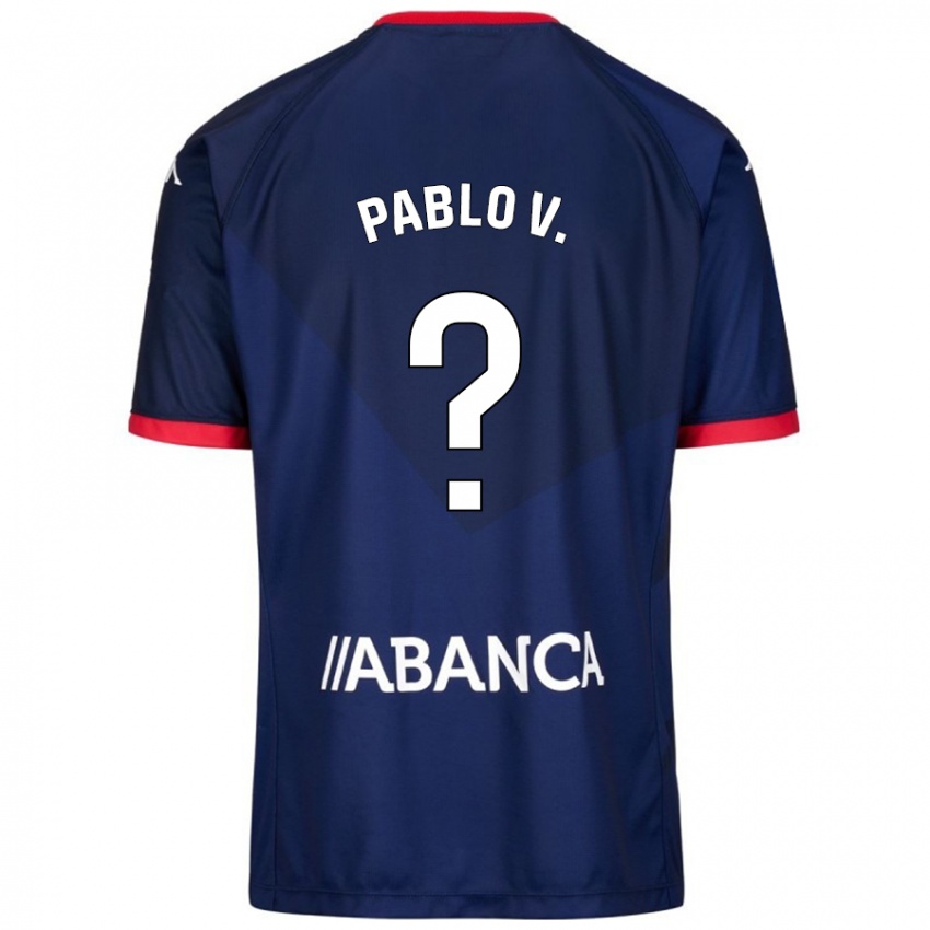 Niño Camiseta Pablo Vázquez #15 Azul Marino 2ª Equipación 2024/25 La Camisa México