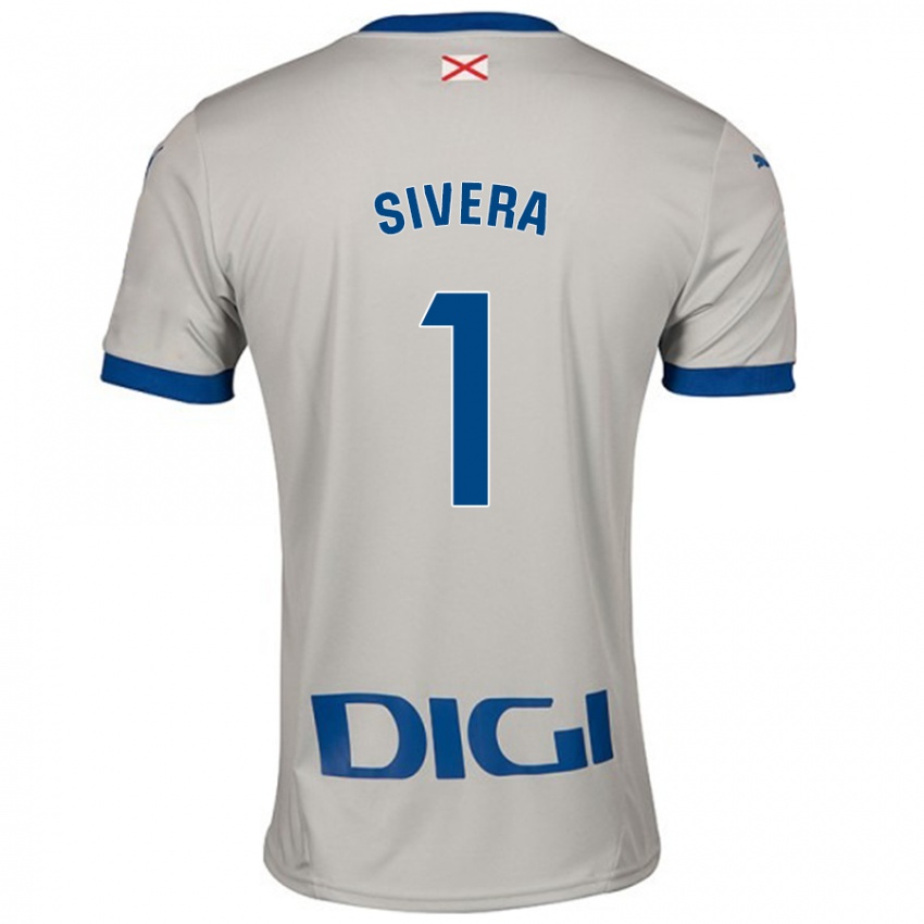 Niño Camiseta Antonio Sivera #1 Gris Claro 2ª Equipación 2024/25 La Camisa México