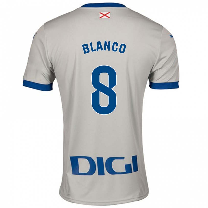 Niño Camiseta Antonio Blanco #8 Gris Claro 2ª Equipación 2024/25 La Camisa México