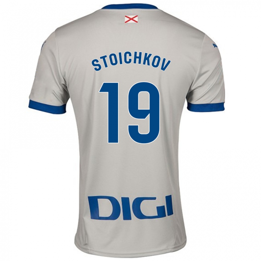 Niño Camiseta Stoichkov #19 Gris Claro 2ª Equipación 2024/25 La Camisa México