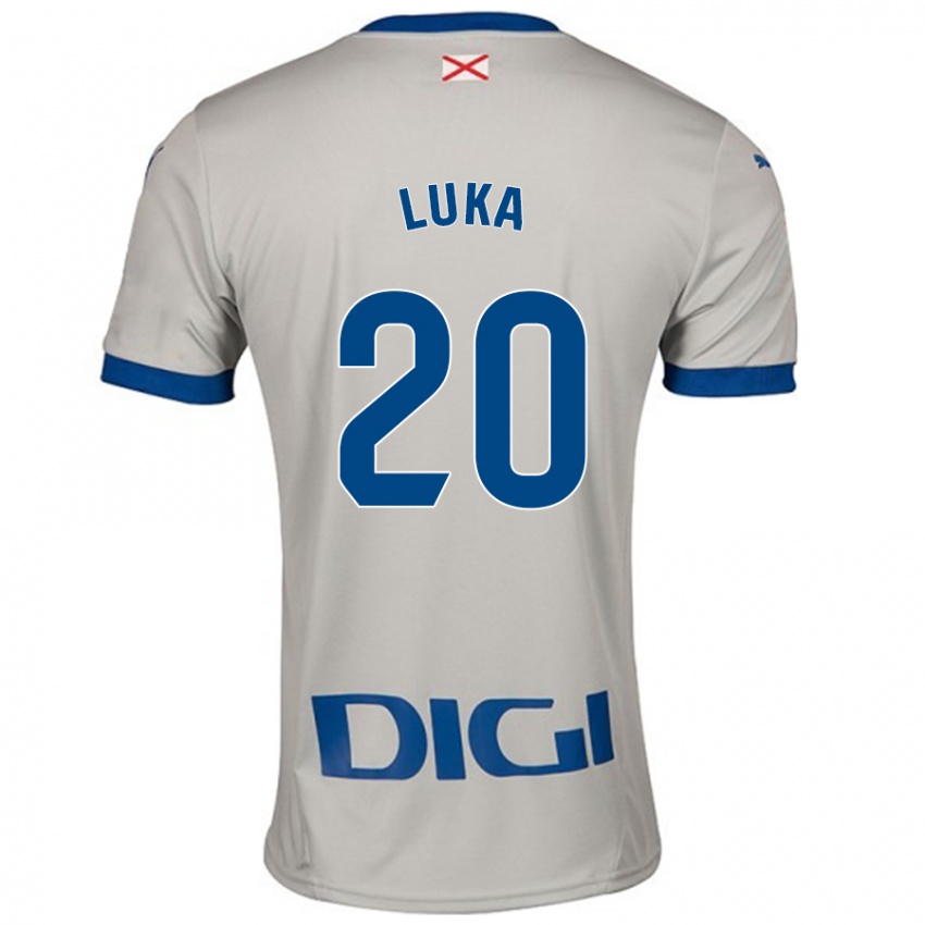 Niño Camiseta Luka Romero #20 Gris Claro 2ª Equipación 2024/25 La Camisa México