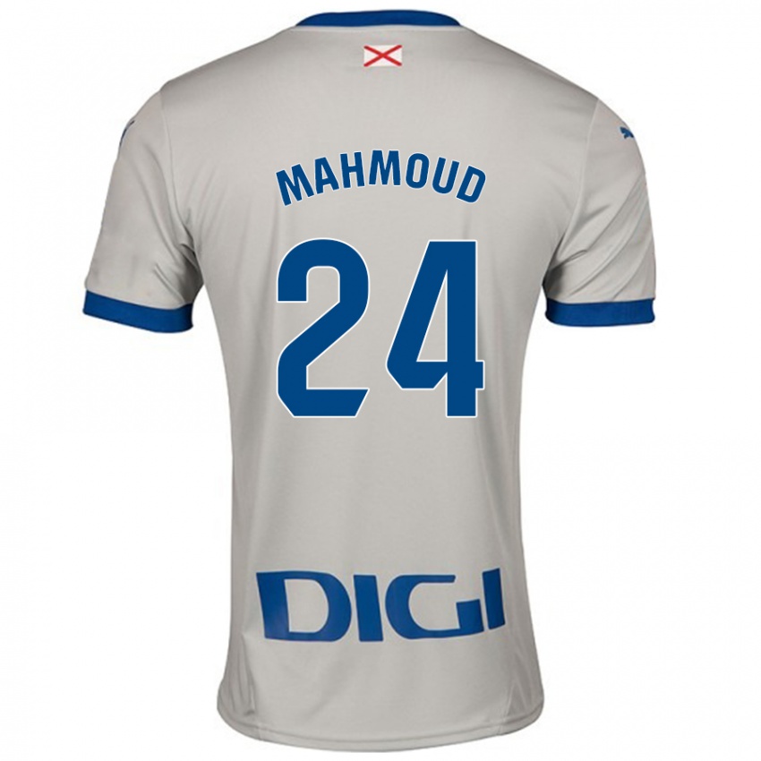 Niño Camiseta Abdallahi Mahmoud #24 Gris Claro 2ª Equipación 2024/25 La Camisa México