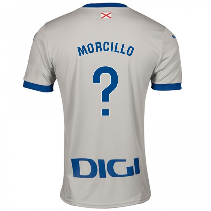 Niño Camiseta Diego Morcillo #0 Gris Claro 2ª Equipación 2024/25 La Camisa México