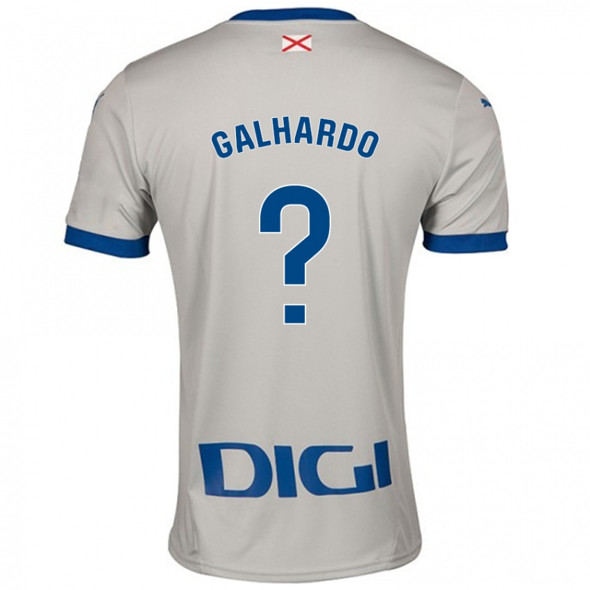 Niño Camiseta Tiago Galhardo #0 Gris Claro 2ª Equipación 2024/25 La Camisa México