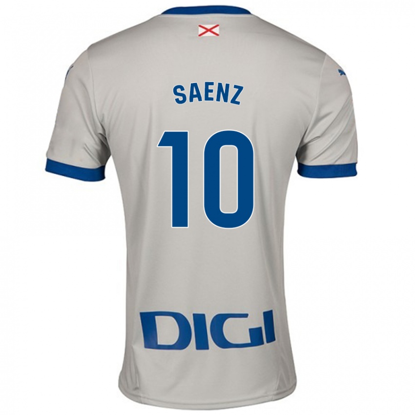 Niño Camiseta Iñaki Saenz #10 Gris Claro 2ª Equipación 2024/25 La Camisa México