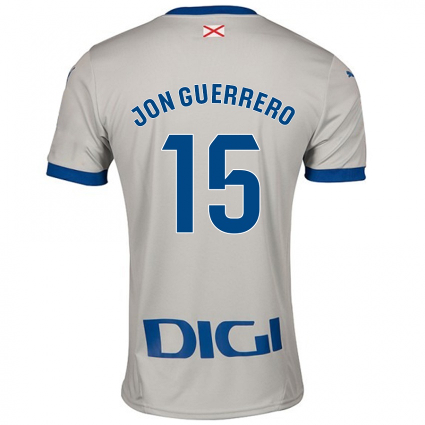 Niño Camiseta Julen Jon Guerrero #15 Gris Claro 2ª Equipación 2024/25 La Camisa México