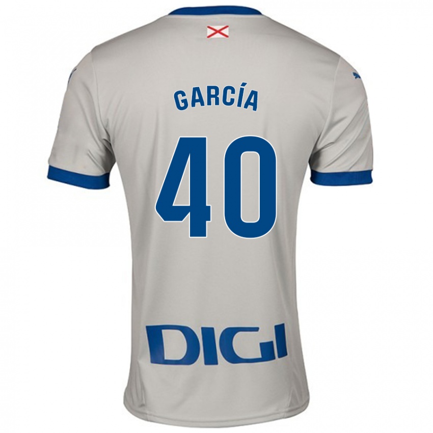 Niño Camiseta Álvaro García #40 Gris Claro 2ª Equipación 2024/25 La Camisa México