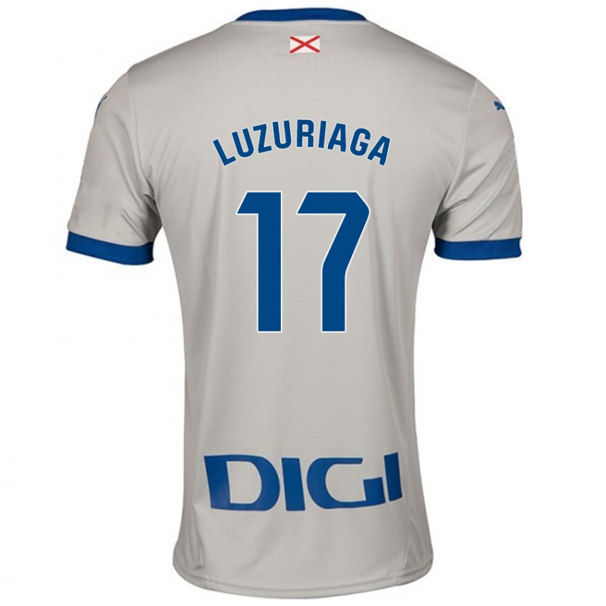 Niño Camiseta Judith Luzuriaga #17 Gris Claro 2ª Equipación 2024/25 La Camisa México