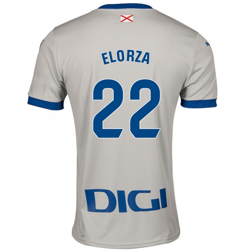 Niño Camiseta Sheila Elorza #22 Gris Claro 2ª Equipación 2024/25 La Camisa México