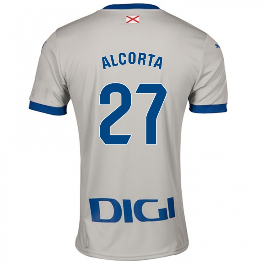 Niño Camiseta Alaitz Alcorta #27 Gris Claro 2ª Equipación 2024/25 La Camisa México