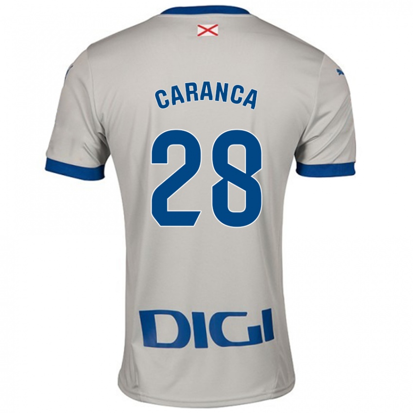 Niño Camiseta Sara Caranca #28 Gris Claro 2ª Equipación 2024/25 La Camisa México