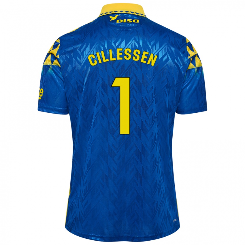 Niño Camiseta Jasper Cillessen #1 Azul Amarillo 2ª Equipación 2024/25 La Camisa México