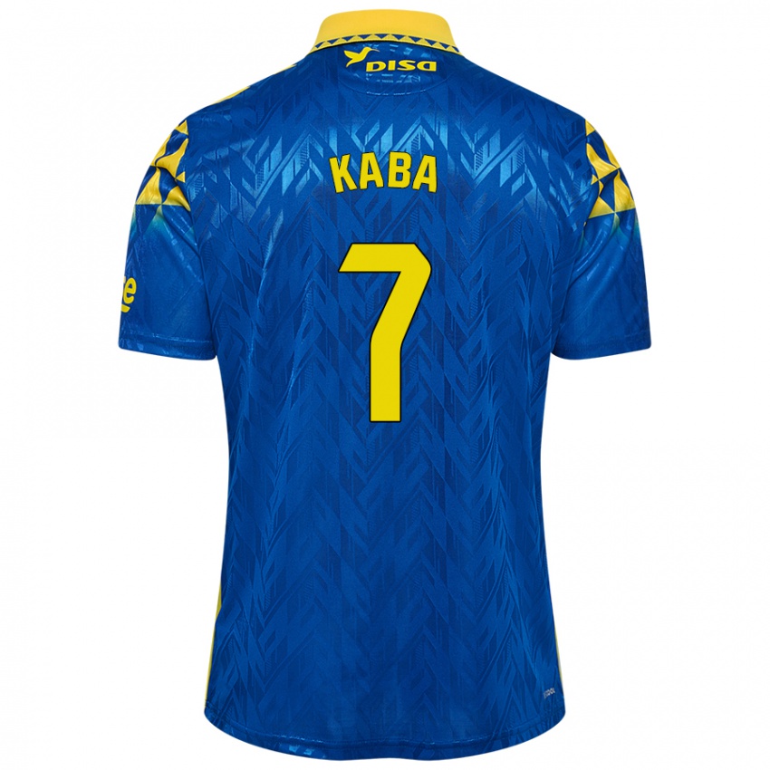 Niño Camiseta Sory Kaba #7 Azul Amarillo 2ª Equipación 2024/25 La Camisa México